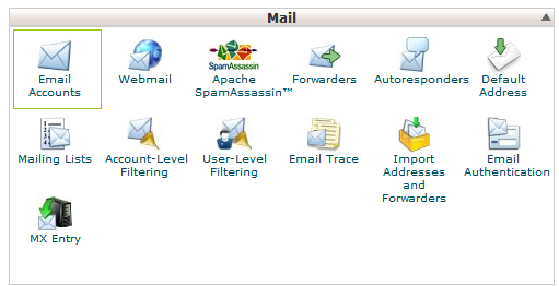 Email Accounts στο cPanel