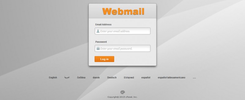 Webmail login
